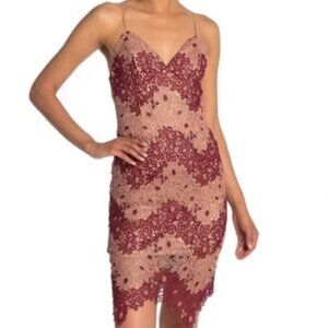 Bardot Two-Tone Lace Dress